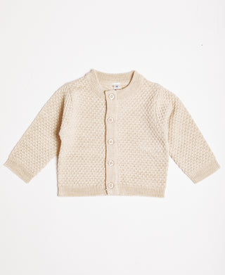 BONJOUR BEBE Baby Gift Box - Honeycomb Knit Jumper Trousers Mitts Hat (W22001)