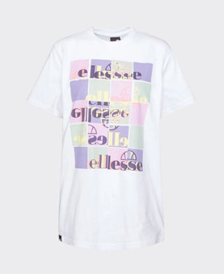 ELLESSE Square Print Oversized T Shirt (11150)