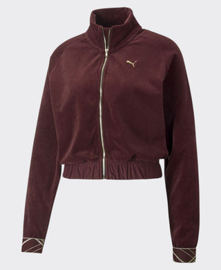 PUMA Womens Velour Zip Up Track Top (11144)