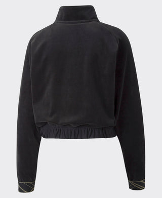 PUMA Womens Velour Zip Up Track Top (11144)