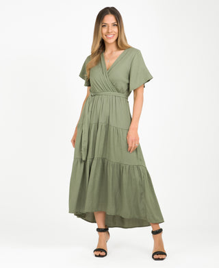 KRISP Plain Tiered Wrap Front Summer (10992)