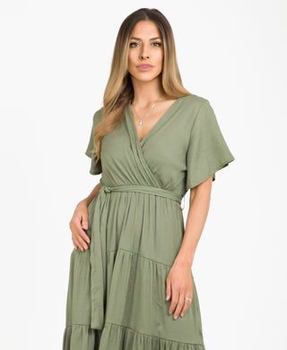 KRISP Plain Tiered Wrap Front Summer (10992)