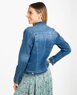 KRISP Blue Button Front Classic Denim Jacket (10993)