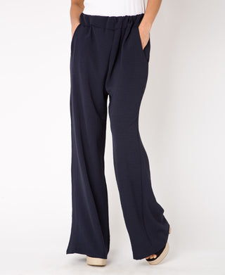 KRISP Wide Leg Pull On Summer Trousers (11029)