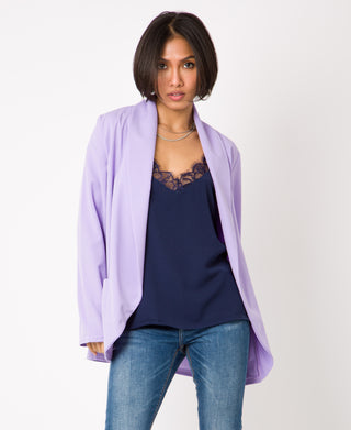 KRISP Shawl Collar 2 Pocket Open Blazer (11072)