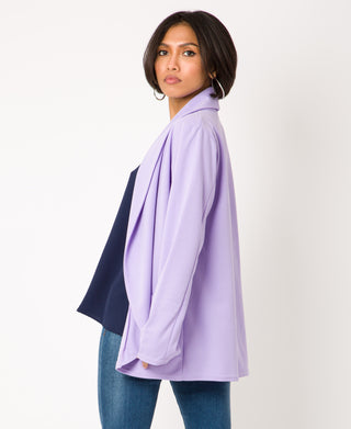 KRISP Shawl Collar 2 Pocket Open Blazer (11072)