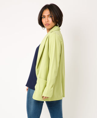 KRISP Shawl Collar 2 Pocket Open Blazer (11072)