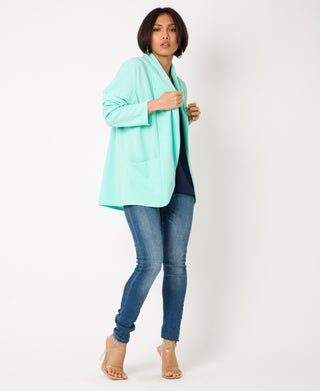 KRISP Shawl Collar 2 Pocket Open Blazer (11072)