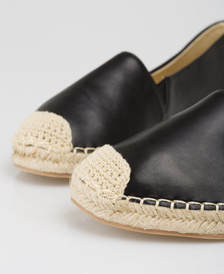 KRISP Faux Leather Espadrille Flats (2377)