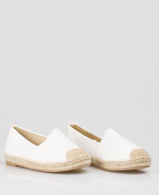 KRISP Faux Leather Espadrille Flats (2377)