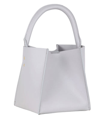 Sophie Hulme Nano Albion Cube Bag, Light Grey (4662)