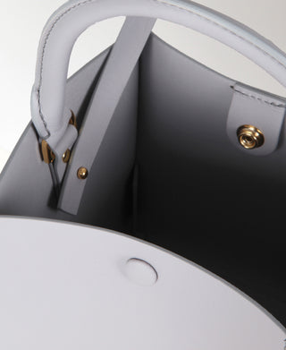 Sophie Hulme Nano Albion Cube Bag, Light Grey (4662)