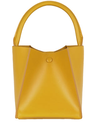Sophie Hulme Nano Albion Cube Bag, Saffron (4662)