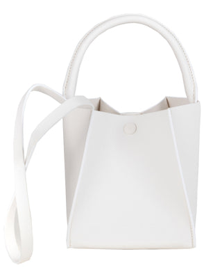 Sophie Hulme Nano Albion Cube Bag, White (4662)