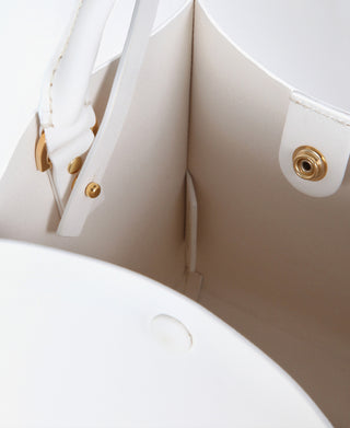 Sophie Hulme Nano Albion Cube Bag, White (4662)