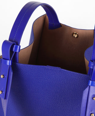Sophie Hulme Large Albion Cube Handbag, Klein Blue (4668)