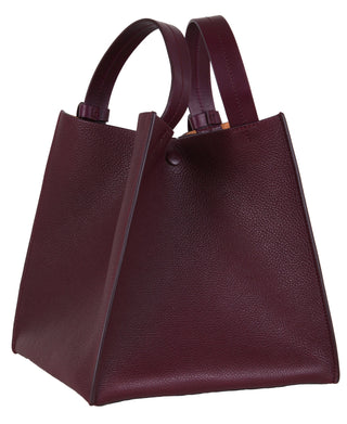 Sophie Hulme Large Albion Cube Bag, Lipstick Aubergine (4668)
