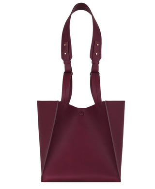 Sophie Hulme Large Albion Cube Bag, Oxblood/Aubergine (4668)