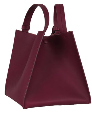 Sophie Hulme Large Albion Cube Bag, Oxblood/Aubergine (4668)