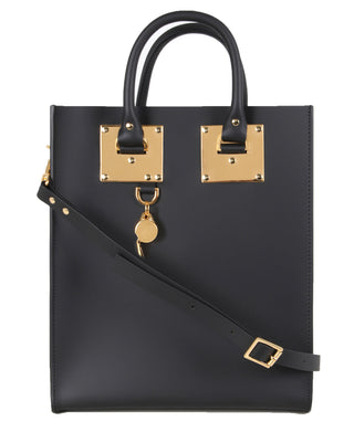 Sophie Hulme Large Albion Bag, Black/Gold (4677)