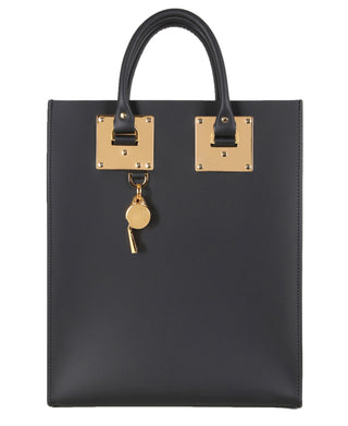 Sophie Hulme Large Albion Bag, Black/Gold (4677)