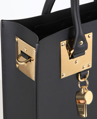 Sophie Hulme Large Albion Bag, Black/Gold (4677)