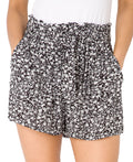 KRISP Tie Belted Waist Ditsy Floral  Print Shorts (11087)