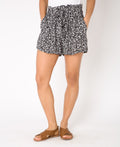 KRISP Tie Belted Waist Ditsy Floral  Print Shorts (11087)