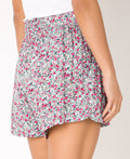 KRISP Tie Belted Waist Multicolour Flower Print Shorts (11091)