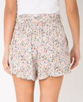 KRISP Tie Belted Waist Multicolour Flower Print Shorts (11091)