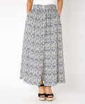 KRISP Button Front Floral Print Midi Skirt (11098)