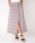 KRISP Button Front Floral Print Midi Skirt (11098)