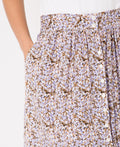 KRISP Button Front Floral Print Midi Skirt (11098)