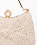 KRISP Pearl Lock Firm Grab Handle Glitter Clutch Bag
