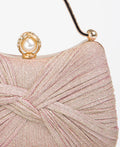 KRISP Pearl Lock Firm Grab Handle Glitter Clutch Bag
