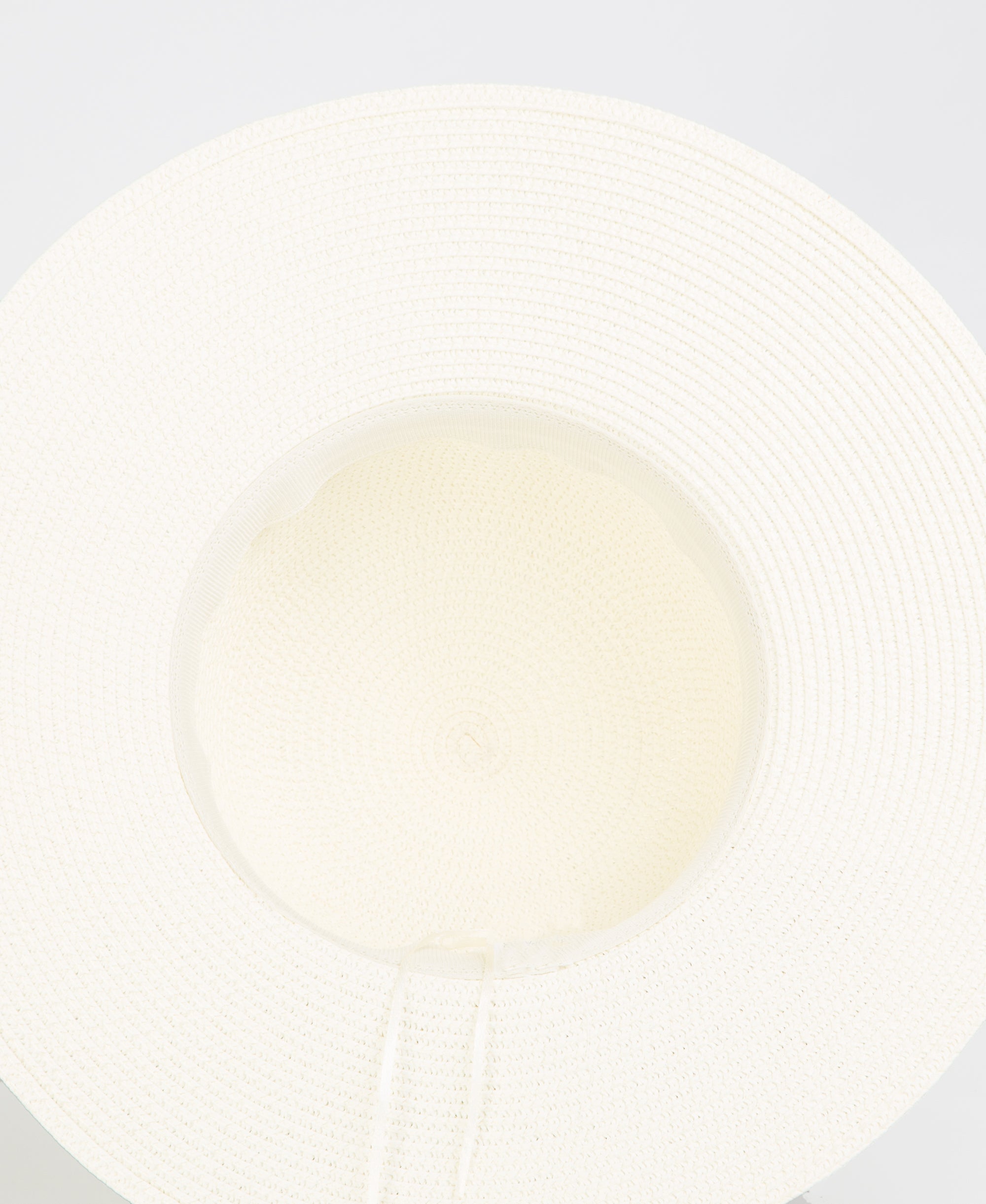 KRISP Spotted Ribbon Straw Sun Hat