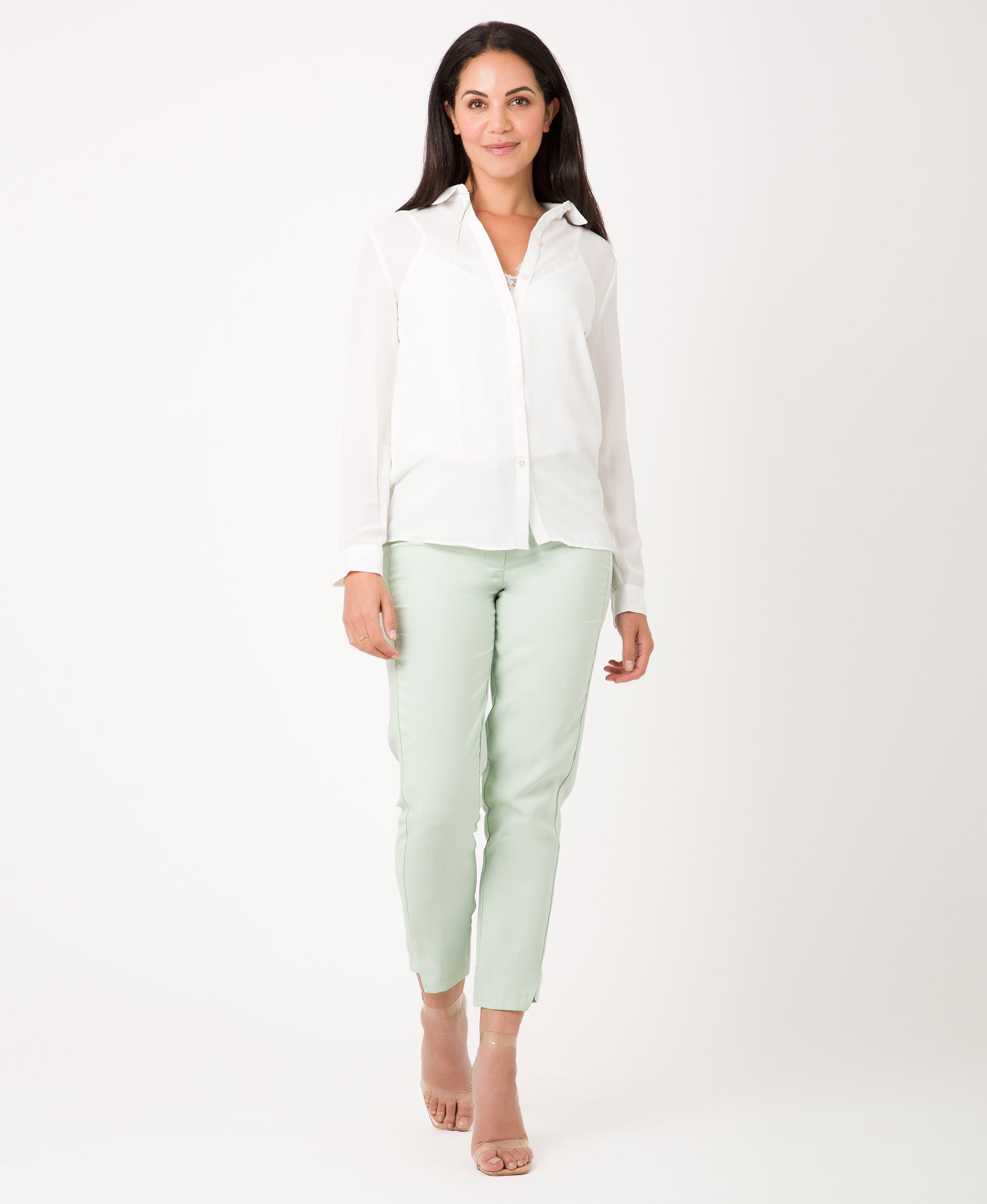 KRISP Women Button Through Plain Blouse (11140)
