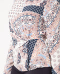 KRISP Women Printed Side Gathered Top (11141)