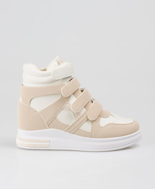 KRISP Colour Block High Top Velcro Fashion Trainers (15953)