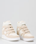 KRISP Colour Block High Top Velcro Fashion Trainers (15953)
