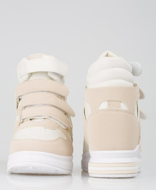 KRISP Colour Block High Top Velcro Fashion Trainers (15953)