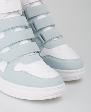 KRISP Colour Block High Top Velcro Fashion Trainers (15953)