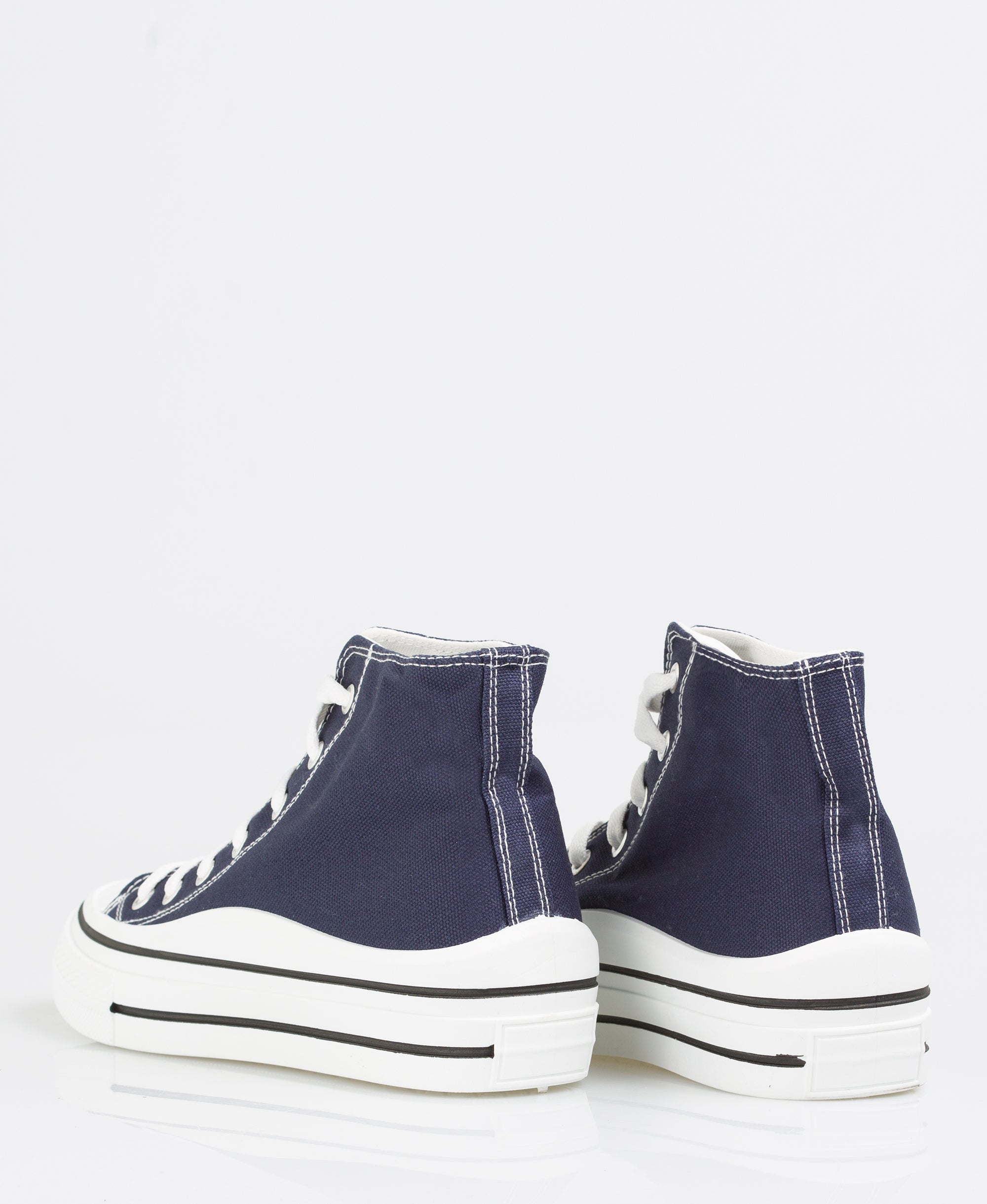 KRISP Platform Canvas High Top Trainers (16294)