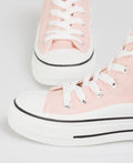 KRISP Platform Canvas High Top Trainers (16294)