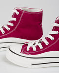 KRISP Platform Canvas High Top Trainers (16294)