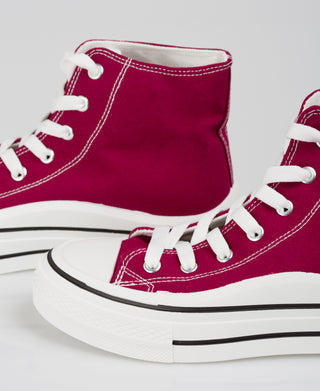KRISP Platform Canvas High Top Trainers (16294)