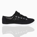 KRISP Crochet Panelled Plimsoll Trainers (3297)