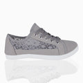 KRISP Crochet Panelled Plimsoll Trainers (3297)