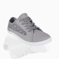 KRISP Crochet Panelled Plimsoll Trainers (3297)
