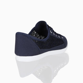 KRISP Crochet Panelled Plimsoll Trainers (3297)